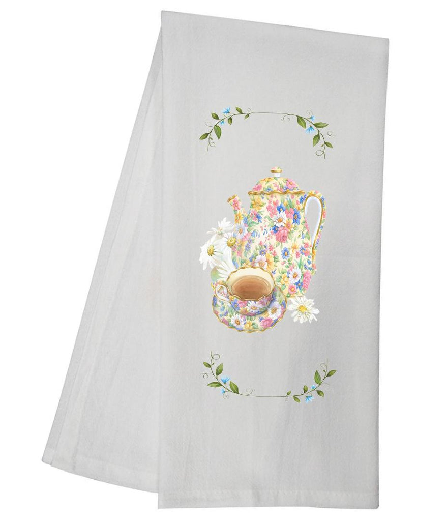 Pink Tea Pot Tea Towel CWTT20