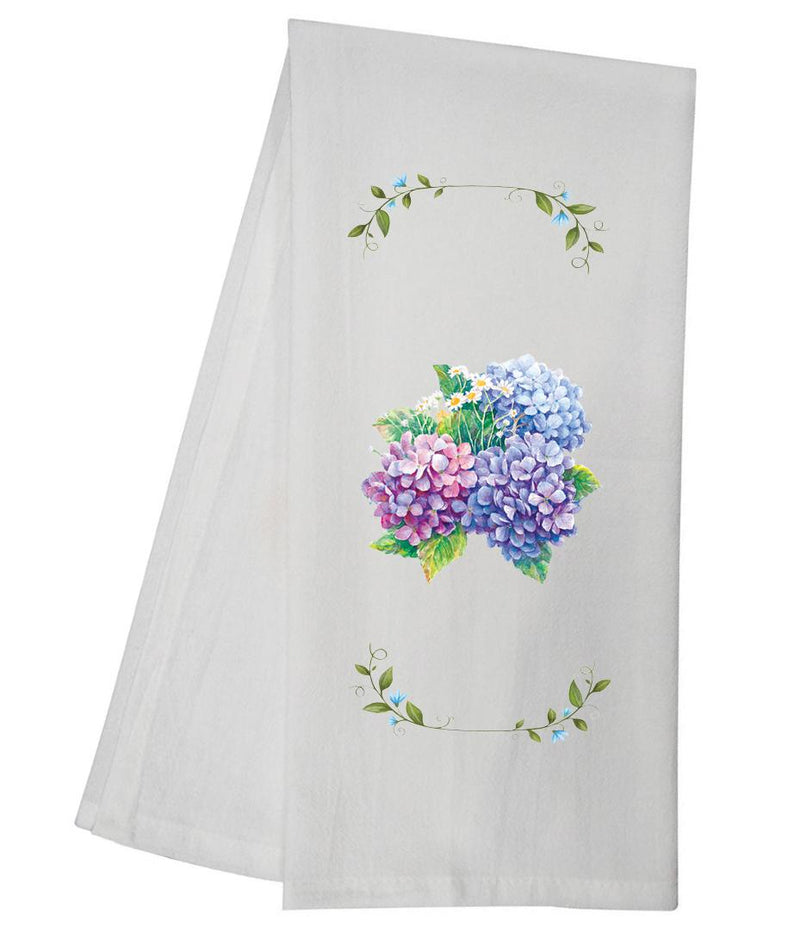 Pink Hydrangea Tea Towel CWTT22