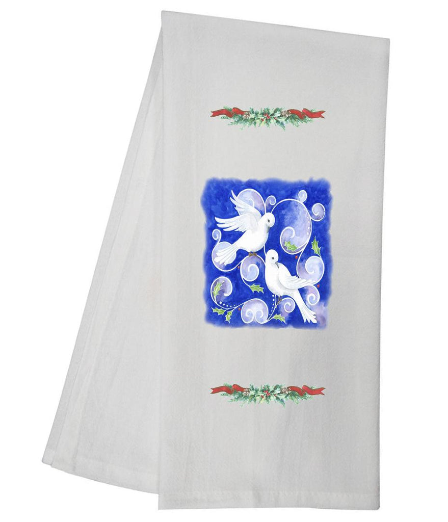 Blue Doves Tea Towel CWTT30