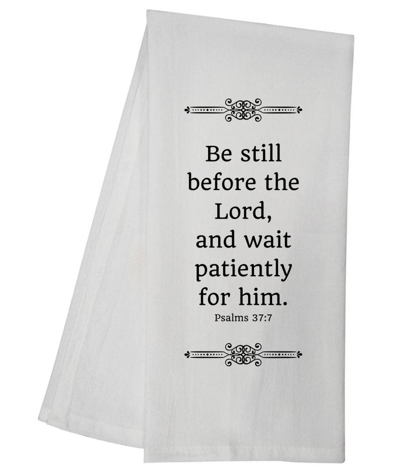 Psalms 37:7 Tea Towel GGTT253