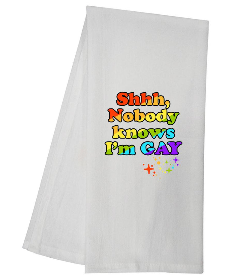 Shh I'm Gay Tea Towel GGTT226