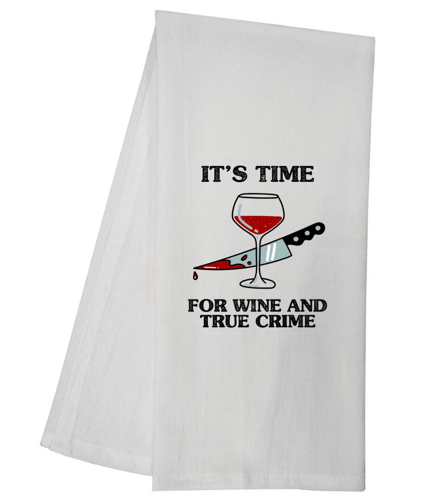 Wine True Crime Tea Towel GGTT229