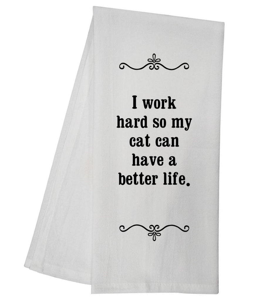 Cat Life Tea Towel GGTT332