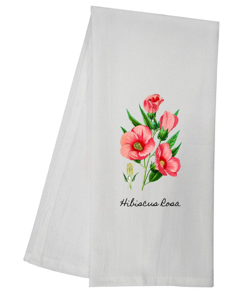 Hibiscus Rosa Tea Towel GGTT343