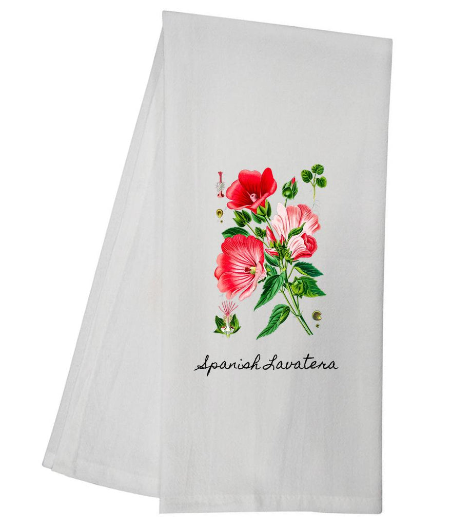 Spanish Lavatera Tea Towel GGTT345