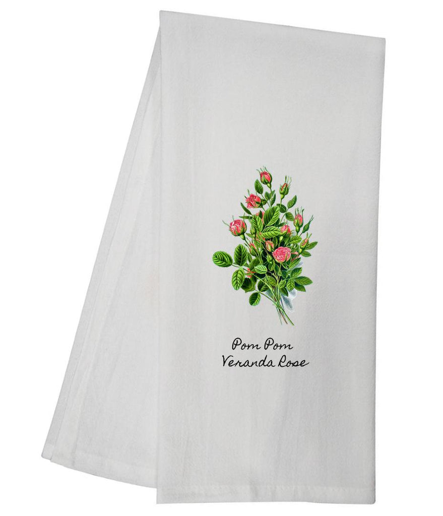 Pom Pom Veranda Rose Tea Towel GGTT350