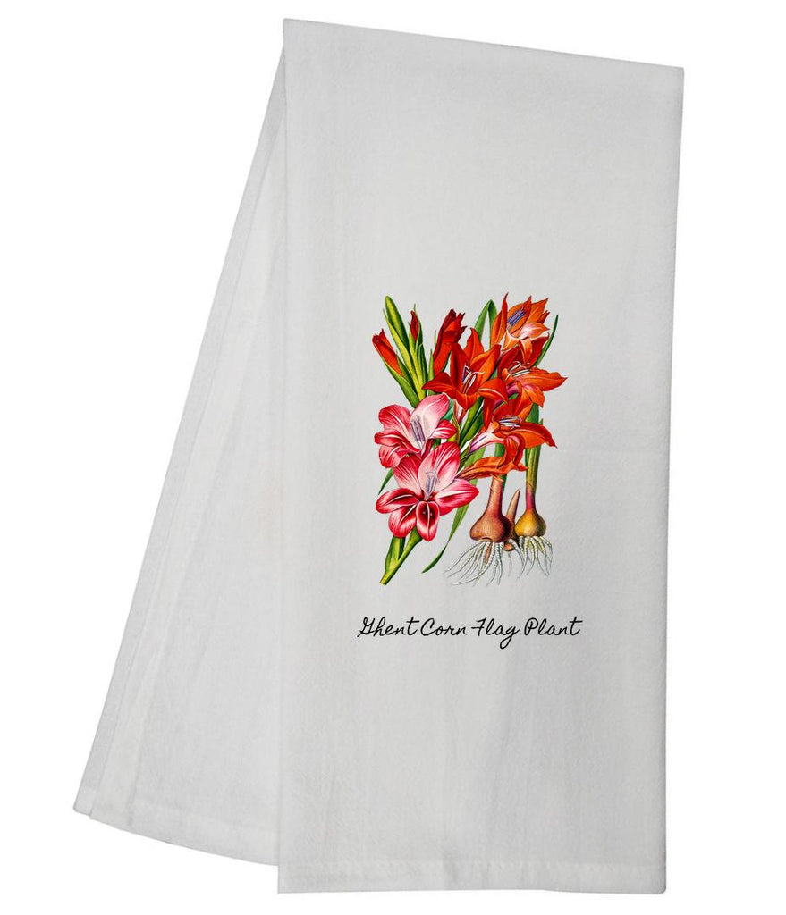 Ghent Corn Flag Plant Tea Towel GGTT359