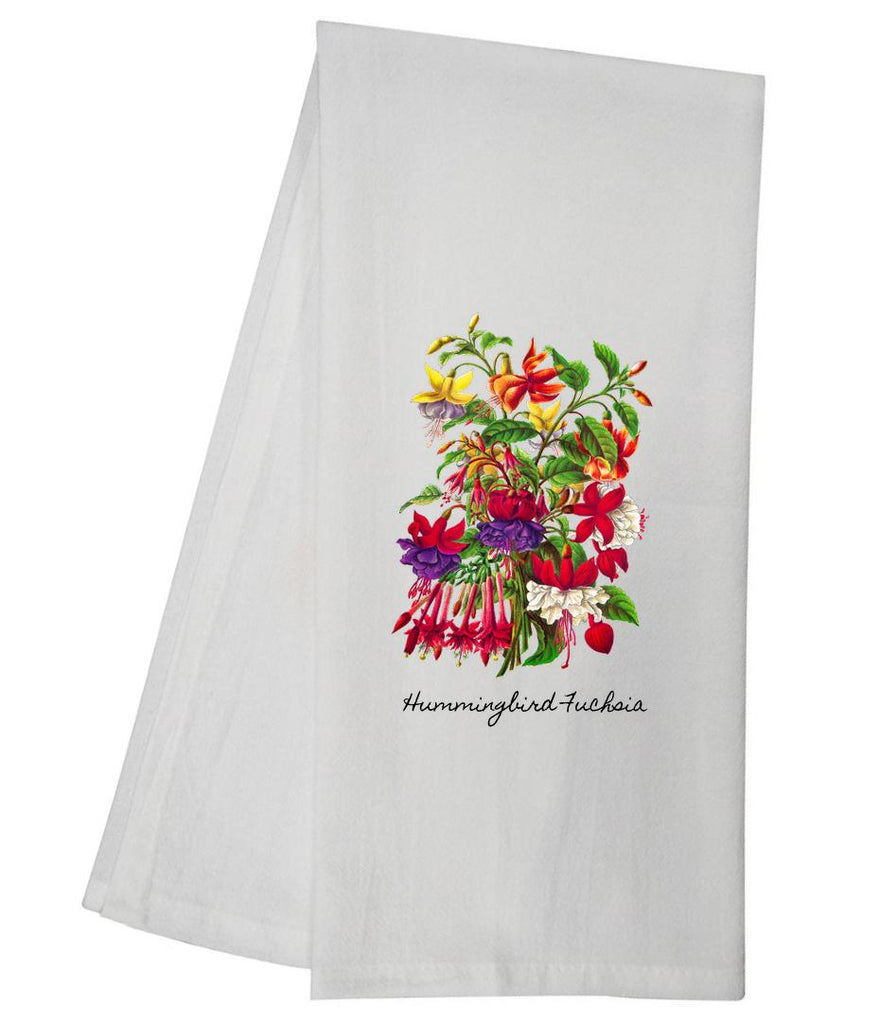 Hummingbird Fuchsia Tea Towel GGTT367