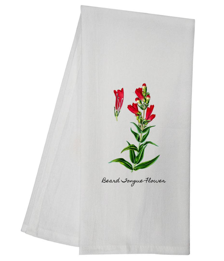 Beard Tongue Flower Tea Towel GGTT369