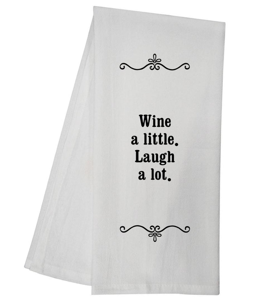 Wine Laugh Tea Towel GGTT377