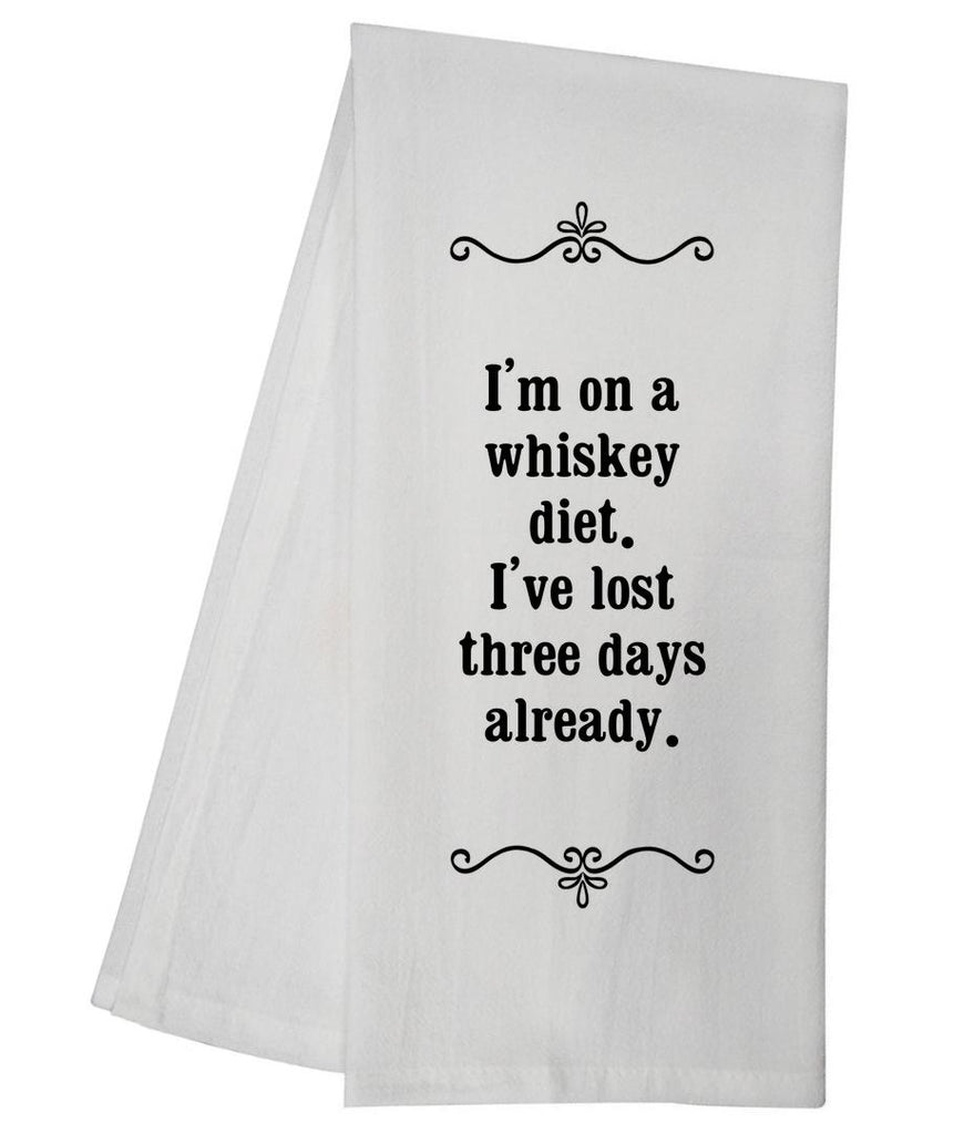 Whiskey Diet Tea Towel GGTT378