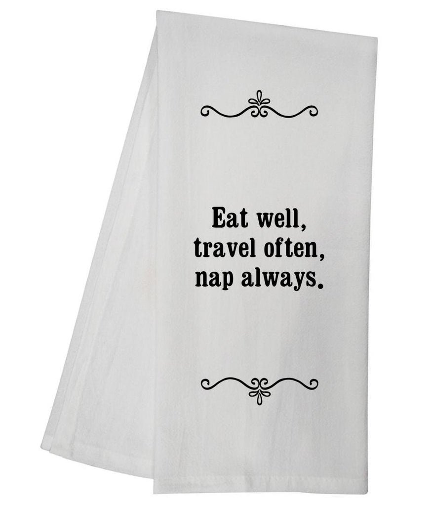 Eat Well Tea Towel GGTT379