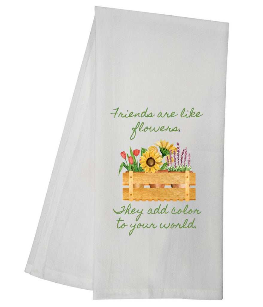 Friends Flowers Tea Towel GGTT384