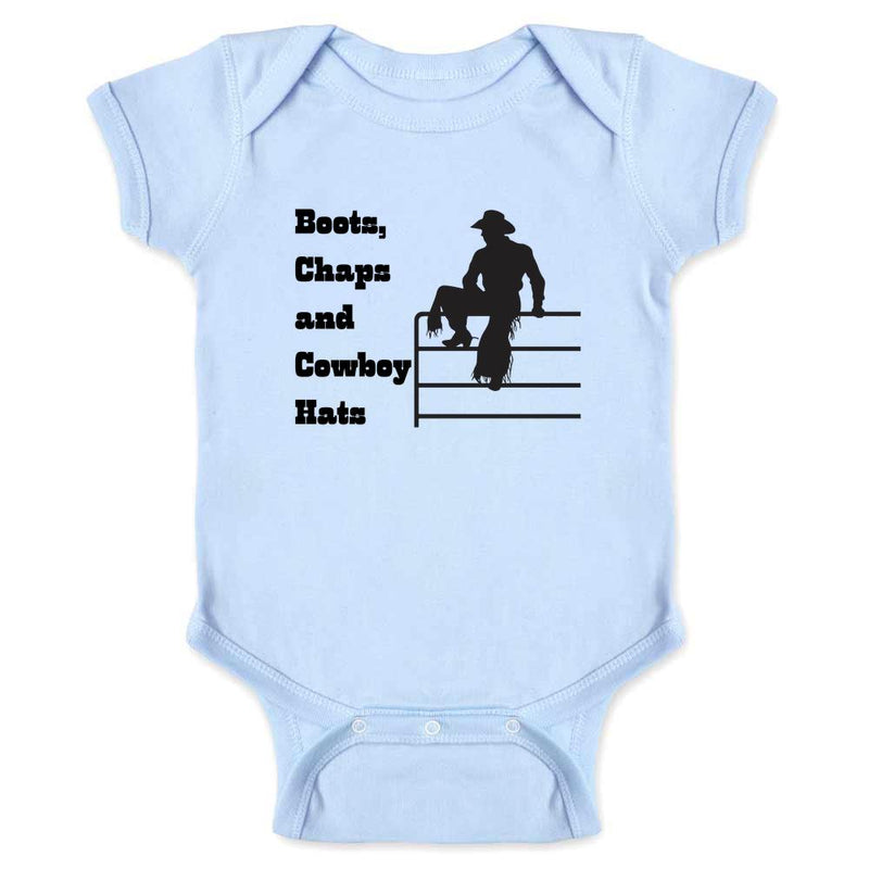 Boots Chaps and Cowboy Hats Baby Bodysuit – Gotham Gifts Pop Threads