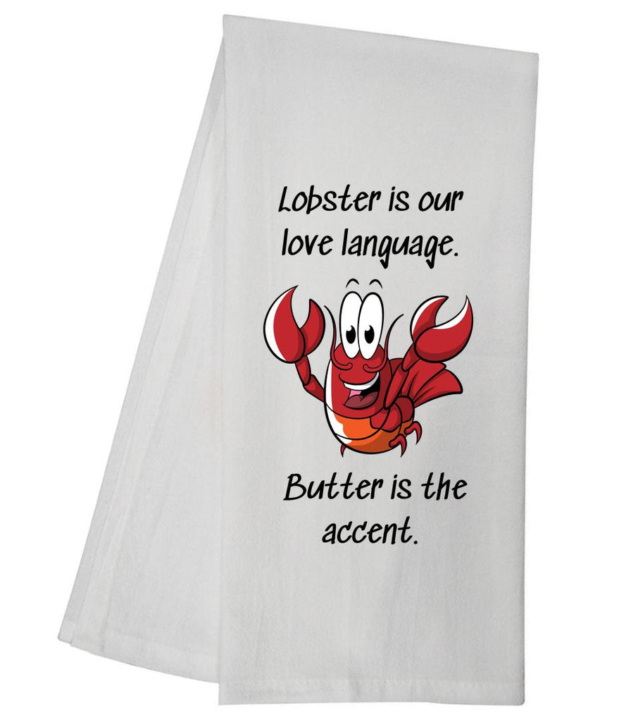 Lobster Love Language Tea Towel GGTT409