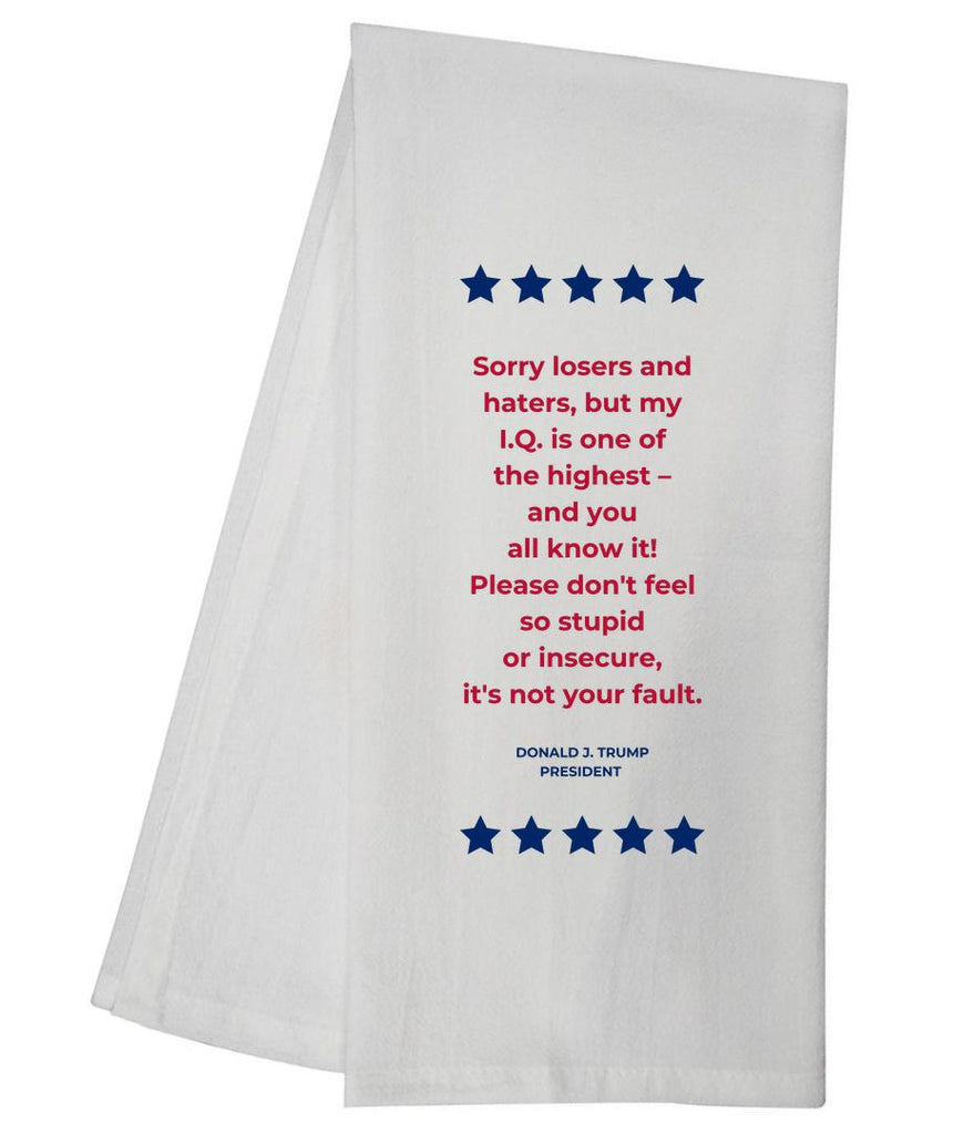 TRUMP Highest IQ Tea Towel GGTT412