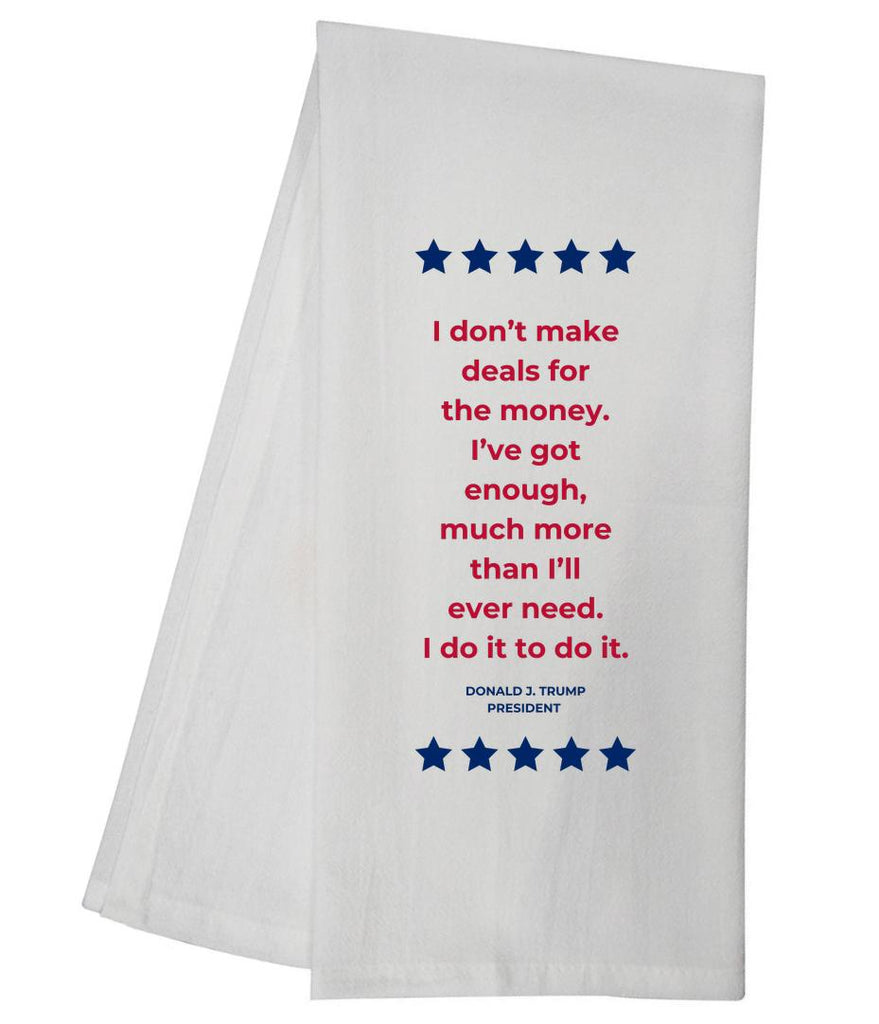 TRUMP Deals For Money Tea Towel GGTT419