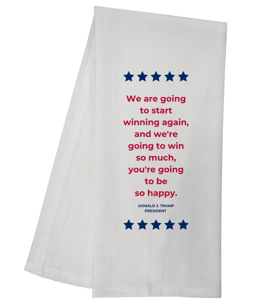 TRUMP Winning Again Tea Towel GGTT421