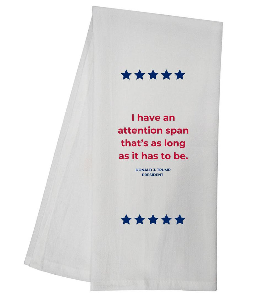 TRUMP Attention Span Tea Towel GGTT437