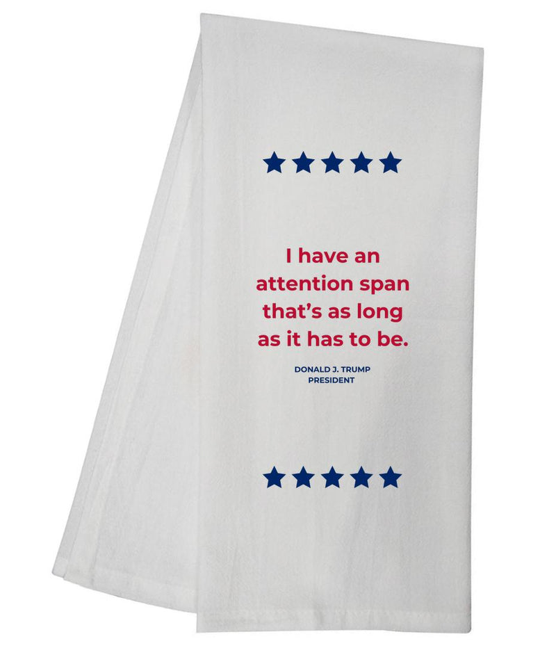 TRUMP Attention Span Tea Towel GGTT437