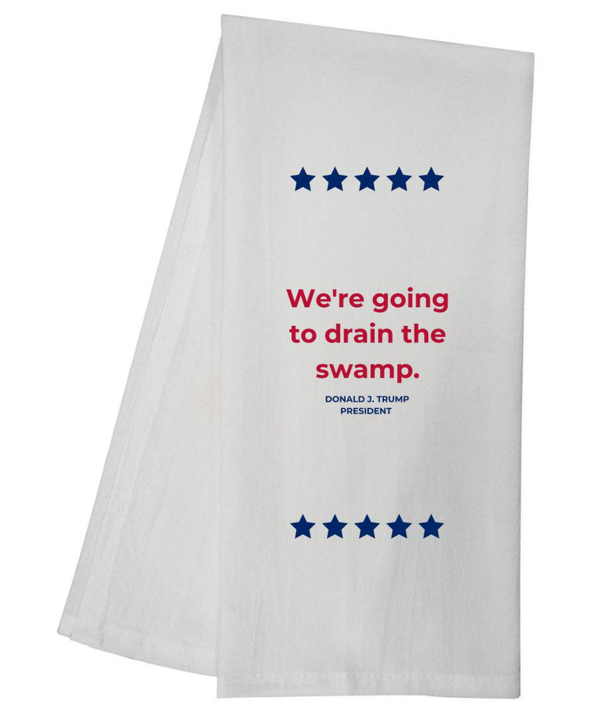 TRUMP Drain The Swamp Tea Towel GGTT443