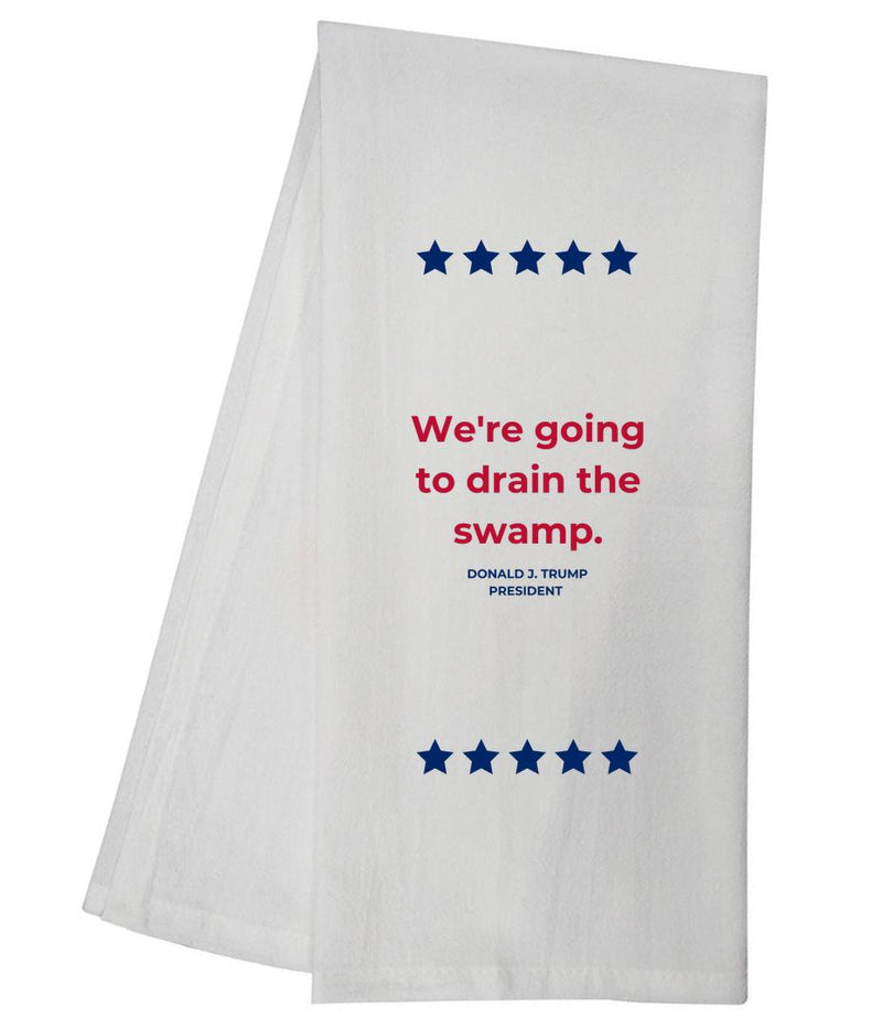 TRUMP Drain The Swamp Tea Towel GGTT443