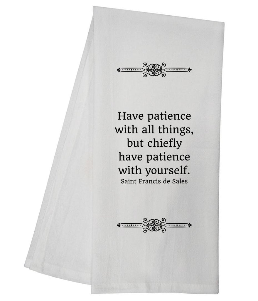 Patience With Yourself Tea Towel GGTT586