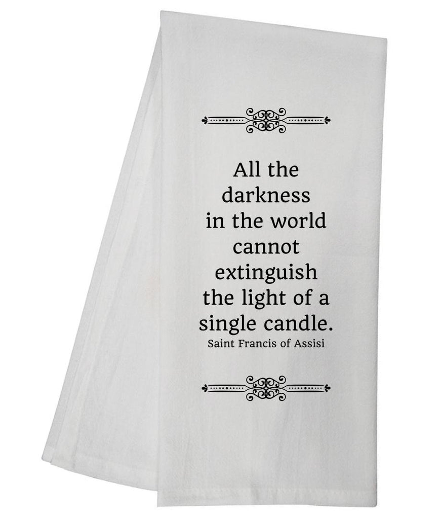 Single Candle Tea Towel GGTT588