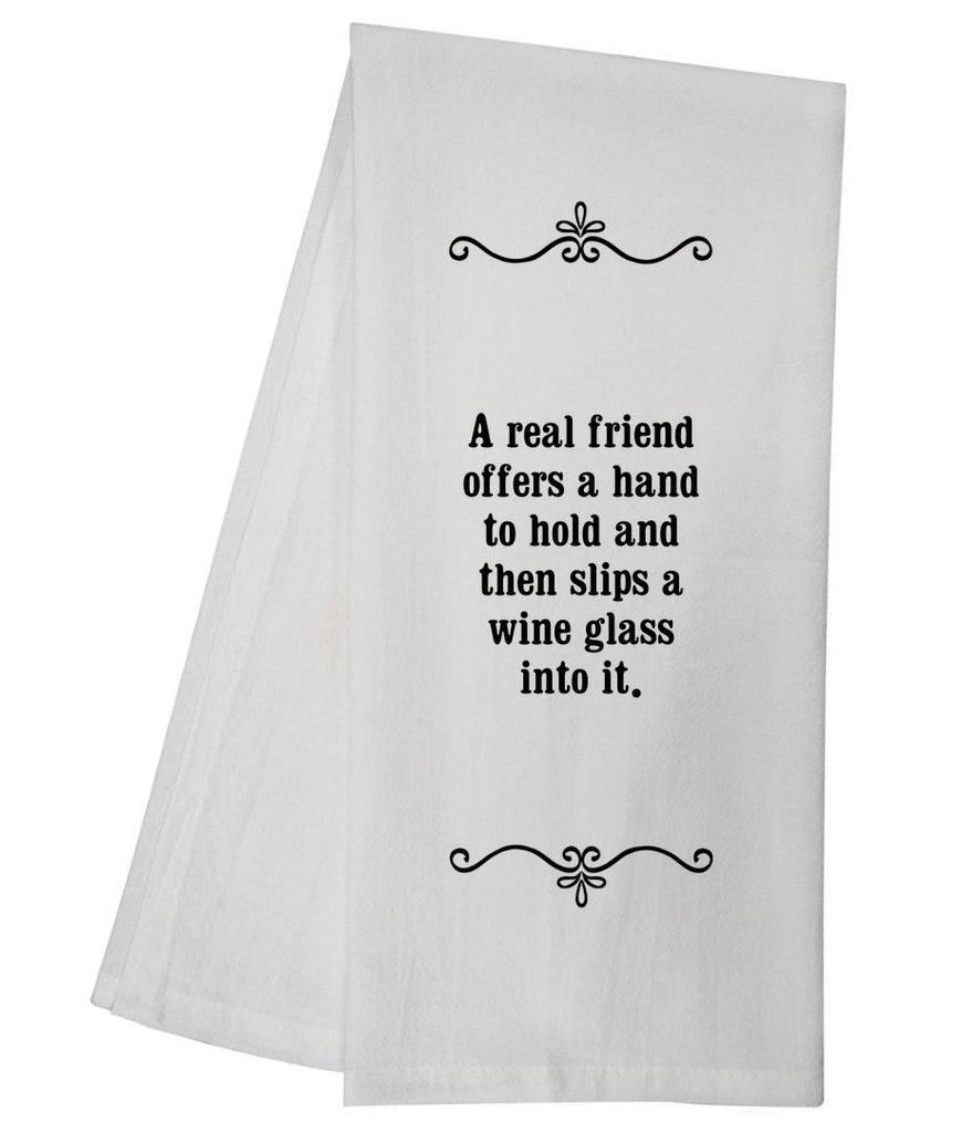 Wine Glass Tea Towel GGTT319