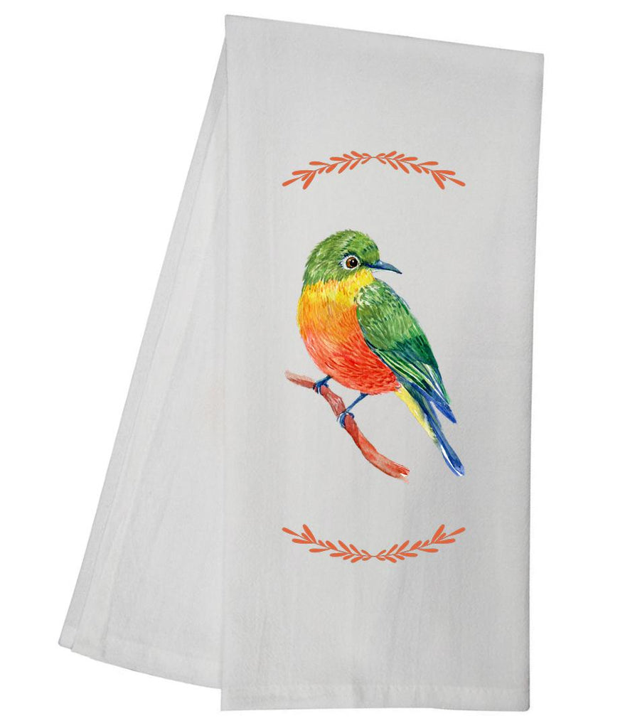 Wild Bird On Branch Tea Towel GGTT636