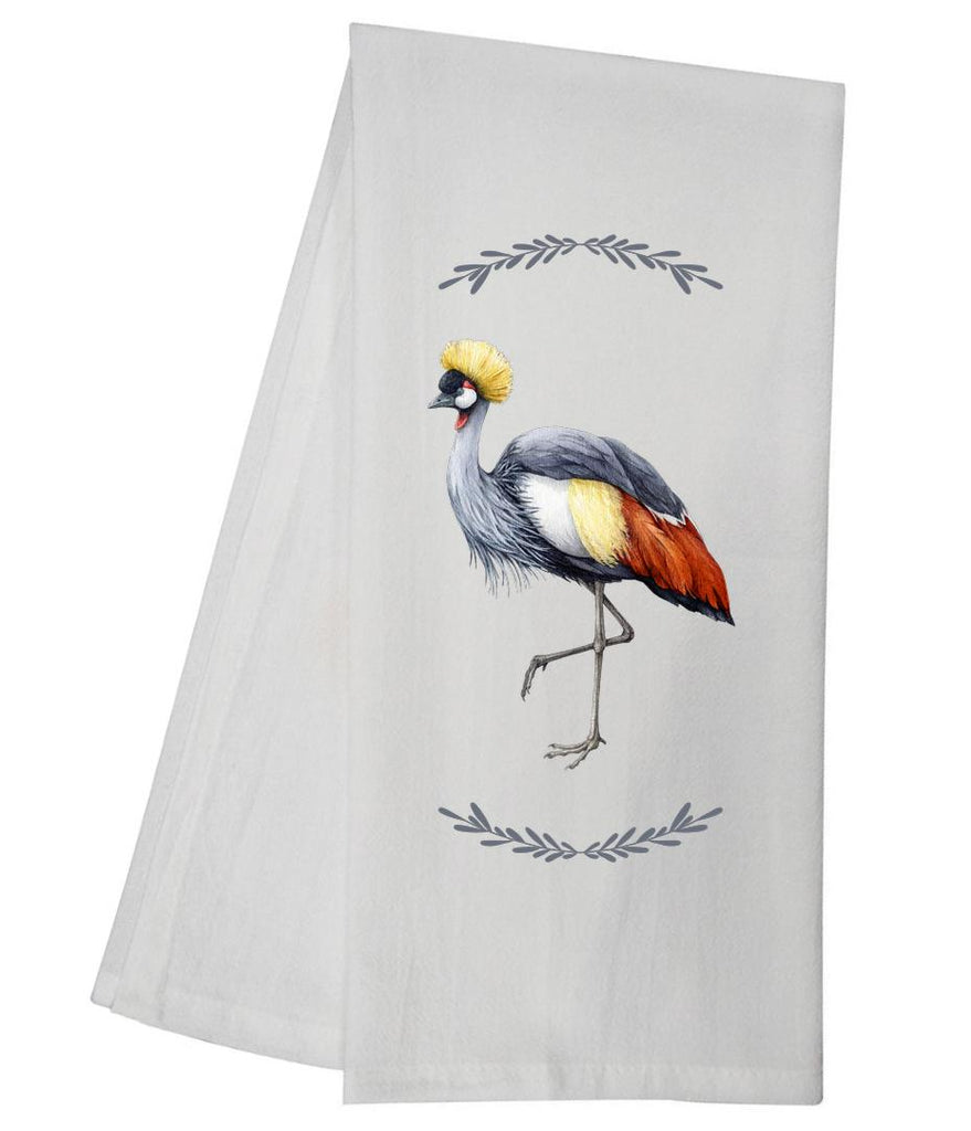 Grey Crowned Crane Tea Towel GGTT643