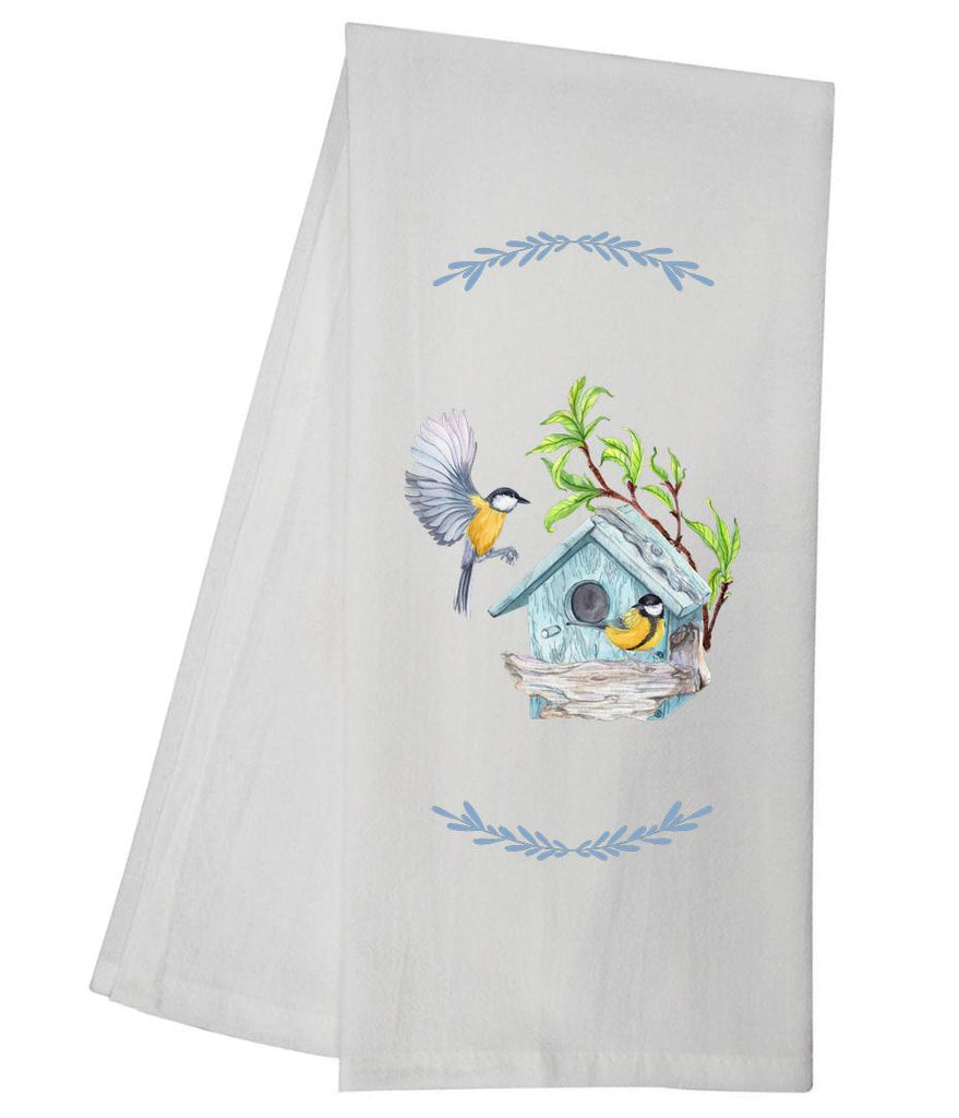 Blue Birdhouse Tea Towel GGTT647