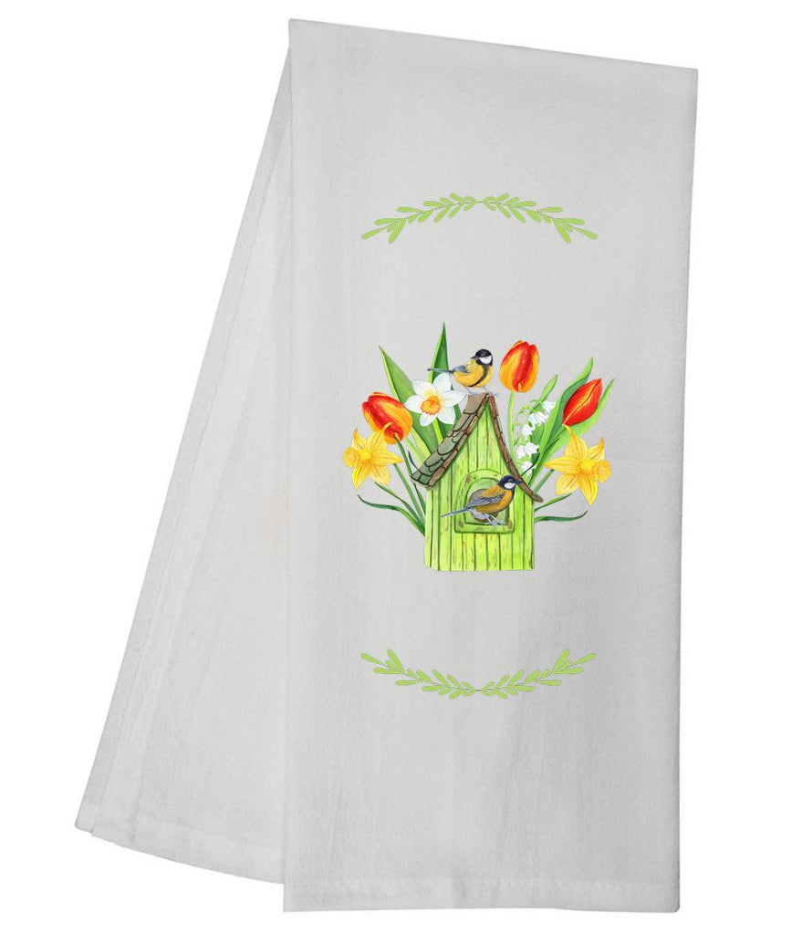 Spring Birdhouse Tea Towel GGTT648