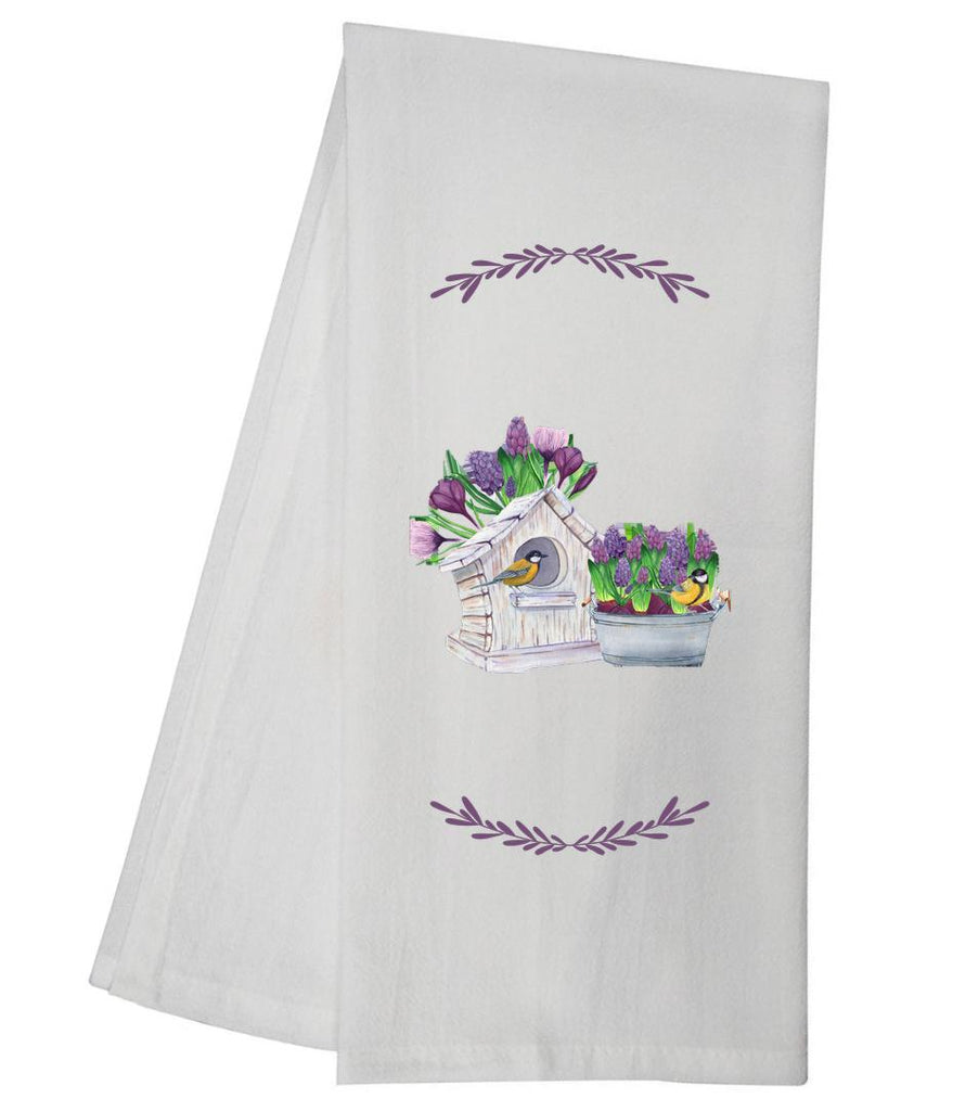 Whitewashed Birdhouse Tea Towel GGTT651