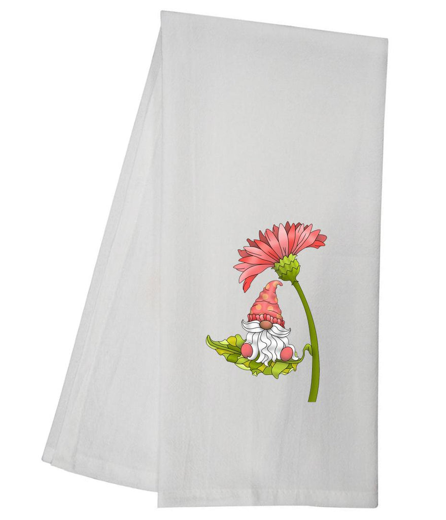 Leaf Sitting Gnome Tea Towel GGTT668