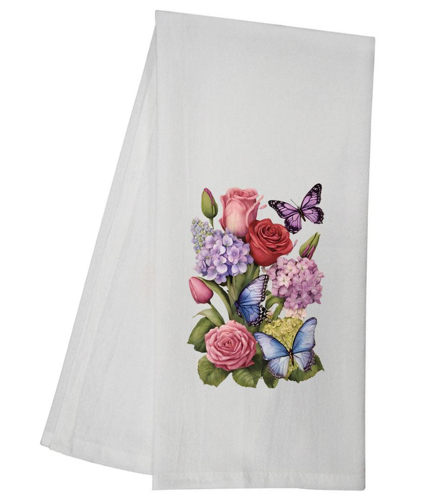 Pink and Purple Hydrangea Tea Towel GGTT710