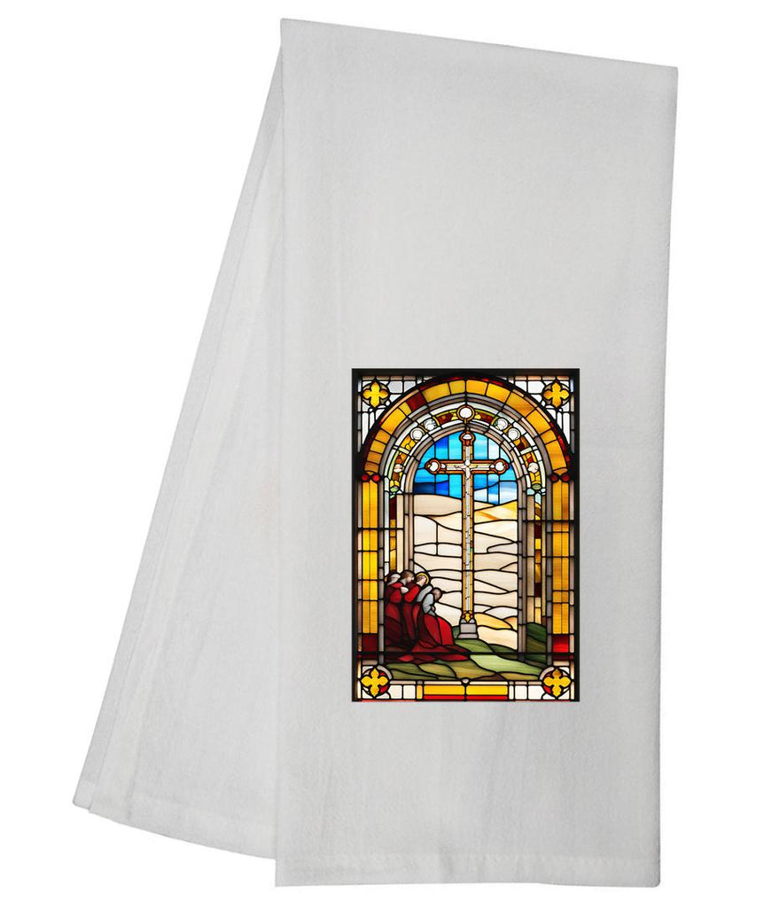 Stained Glass 5 Tea Towel GGTT717