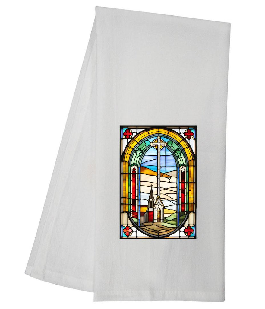 Stained Glass 6 Tea Towel GGTT718