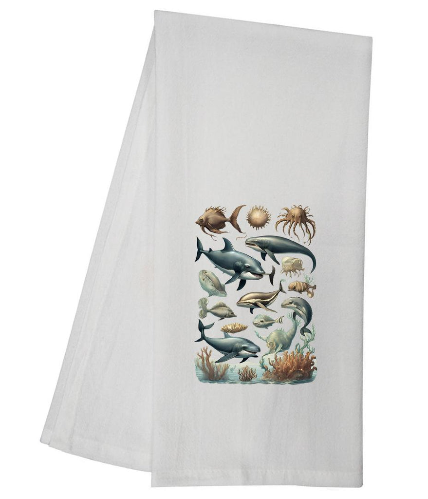 Vintage Sea Animals I Tea Towel GGTT760