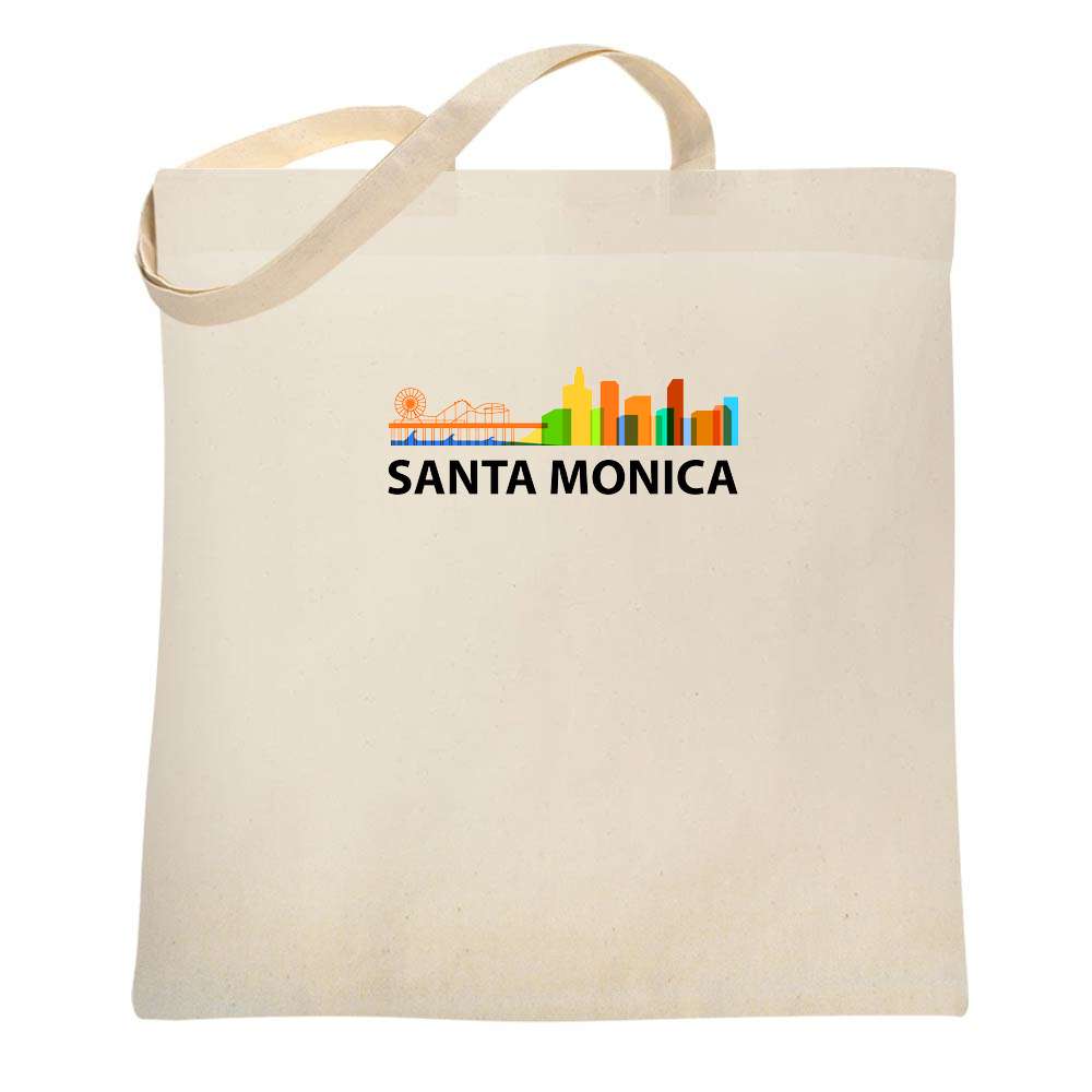 Santa Monica Skyline Straight Tote Bag