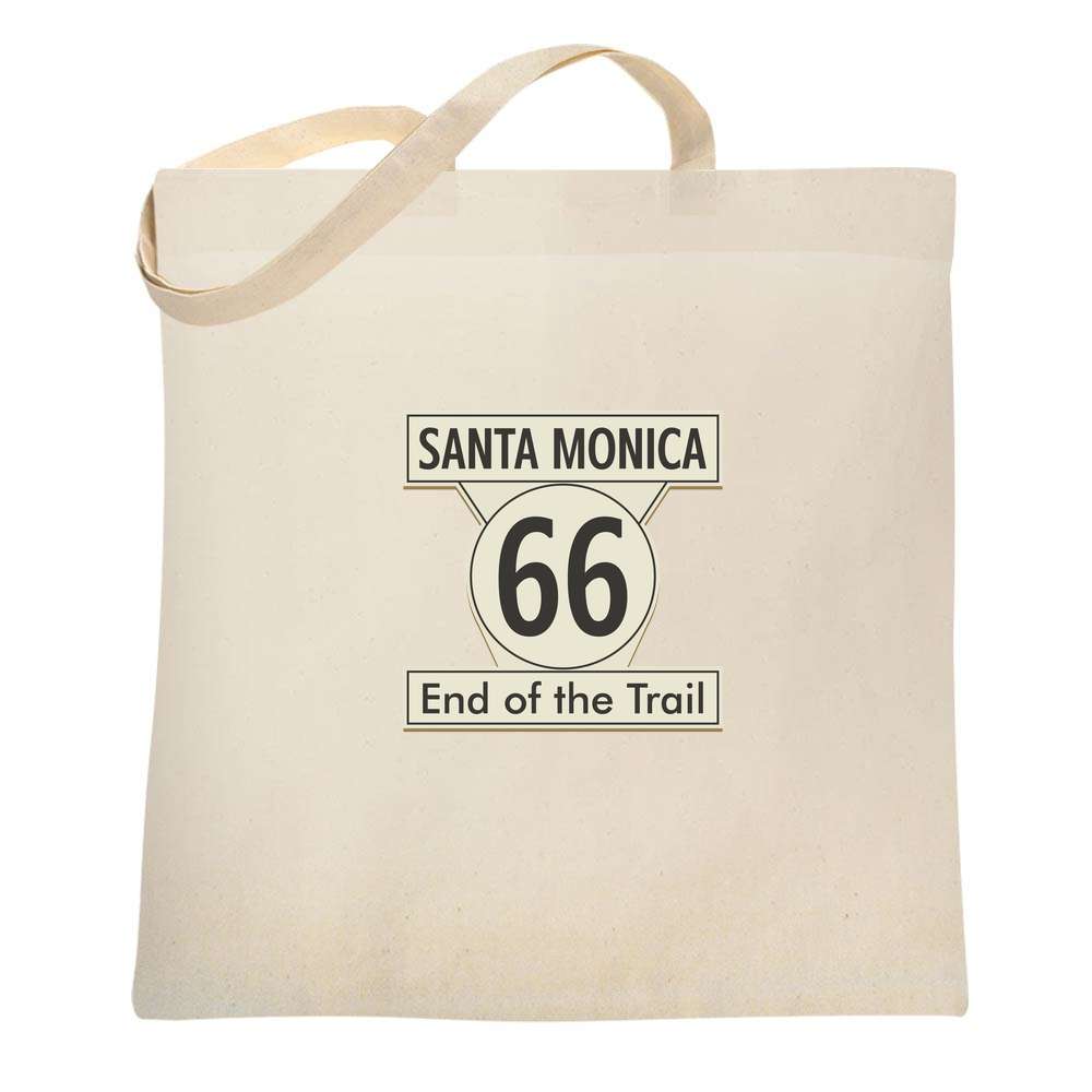 Santa Monica Route 66 End Of The Trail Sign Tote Bag