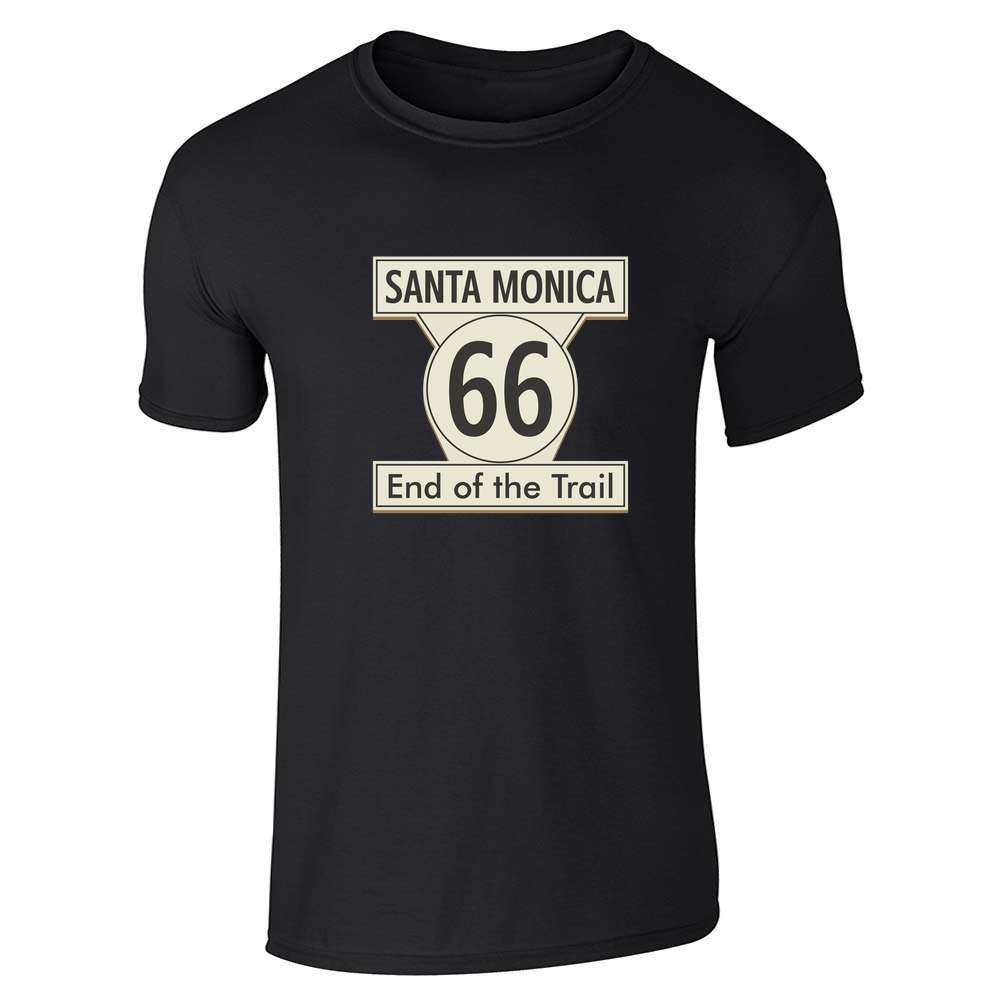 Santa Monica Route 66 End Of The Trail Sign Unisex Tee