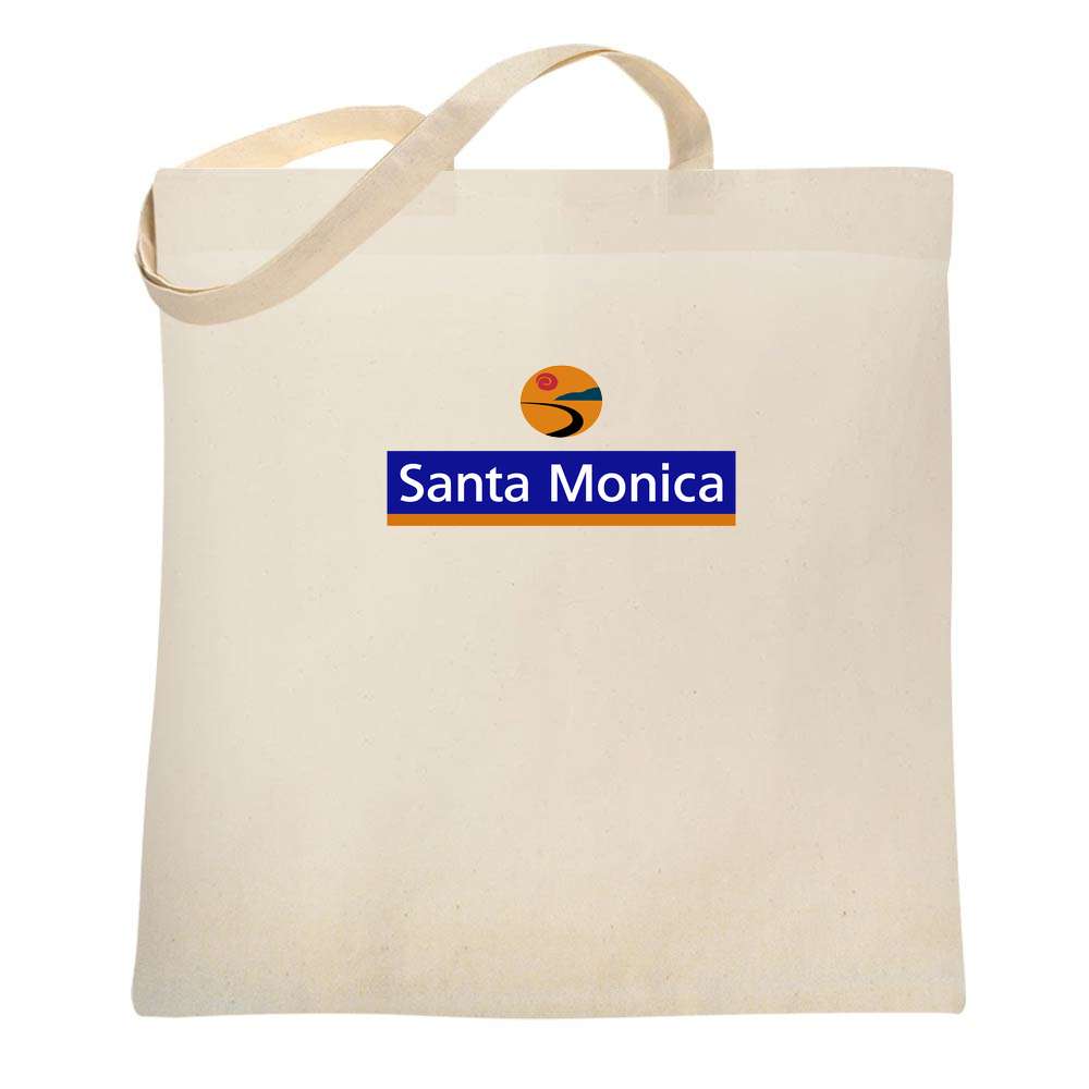 Santa Monica Street Sign Tote Bag