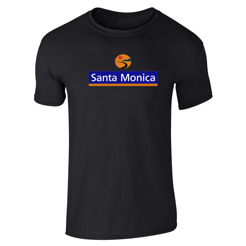 Santa Monica Street Sign Unisex Tee