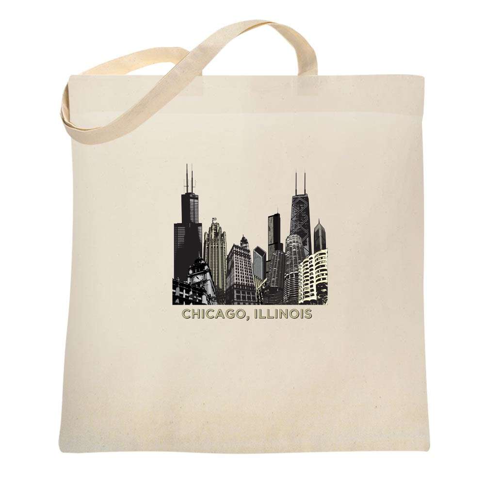Chicago 3D Skyline Tote Bag