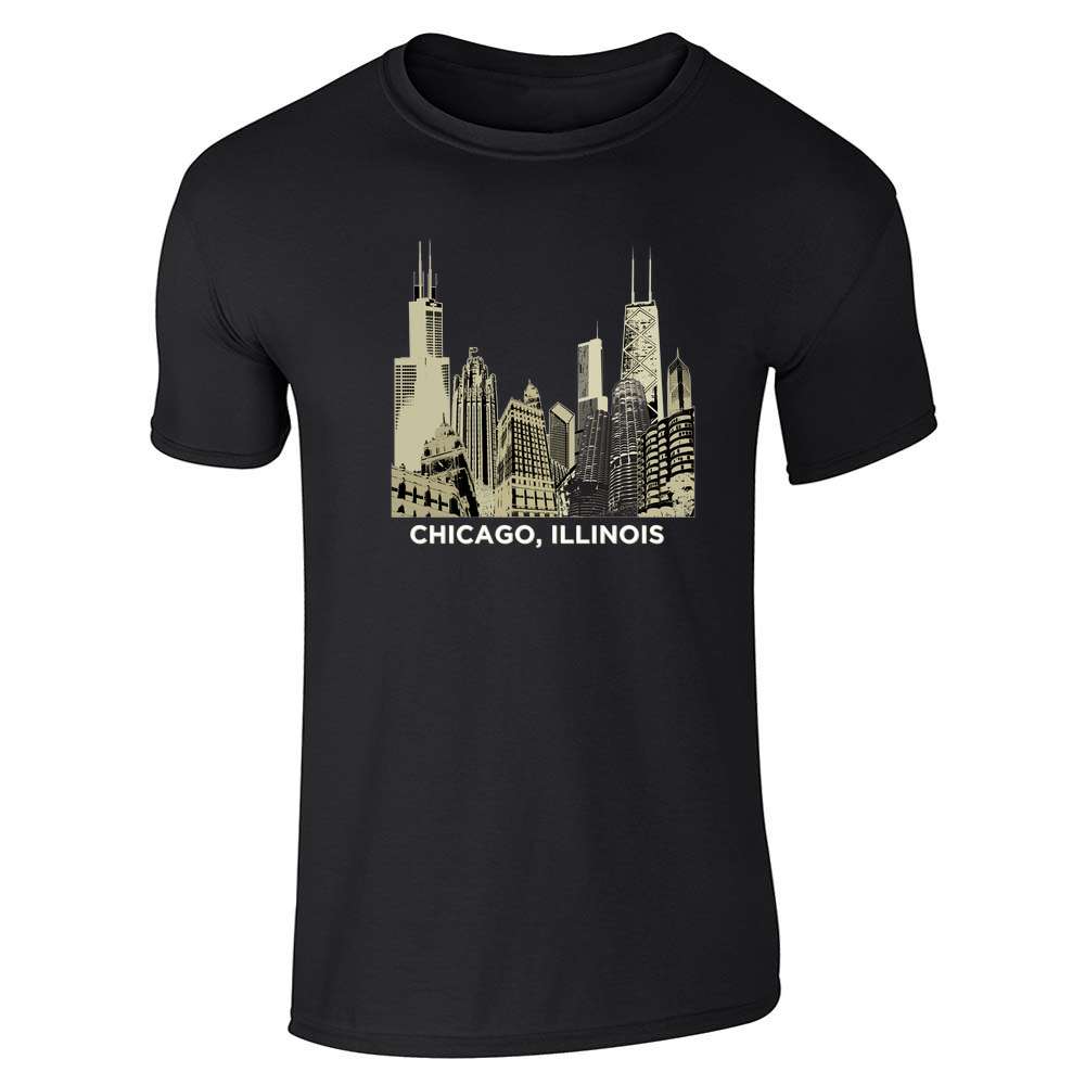 Chicago 3D Skyline Unisex Tee