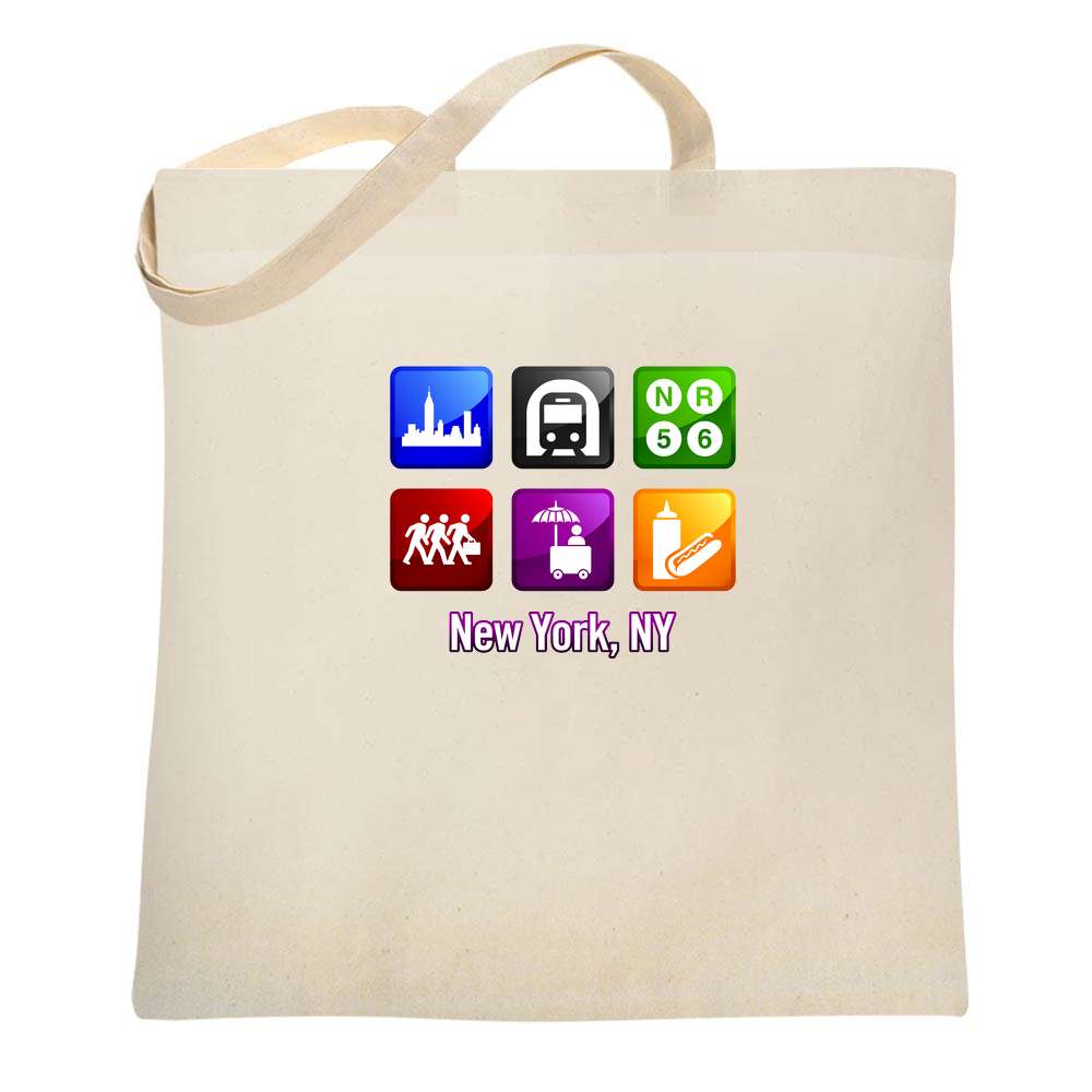 New York Symbology Tote Bag