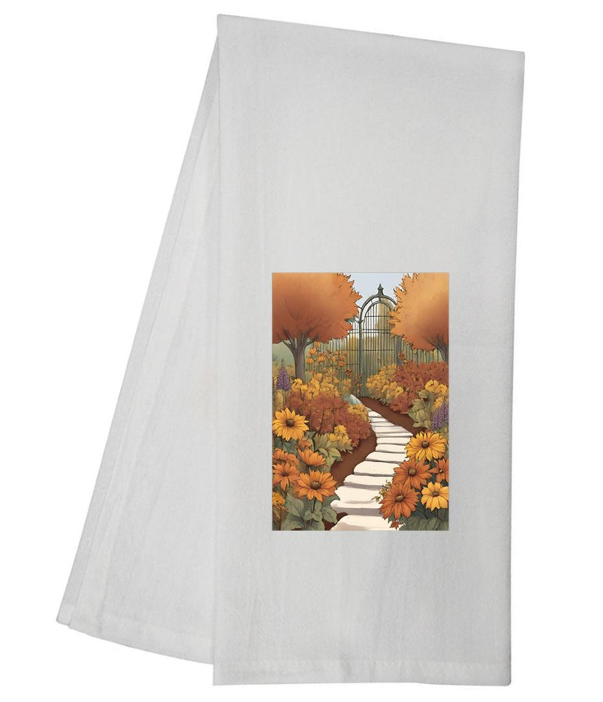 Fall Garden Gate Tea Towel GGTT808