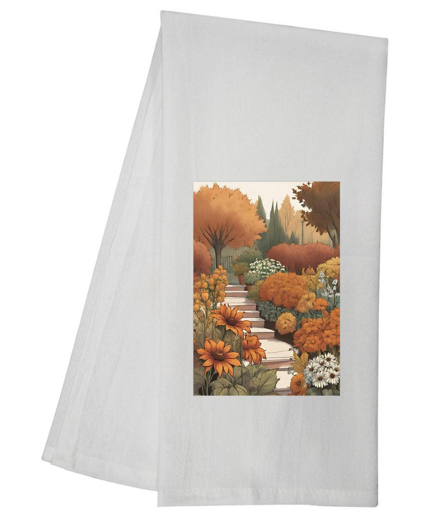 Fall Terraced Garden Tea Towel GGTT810