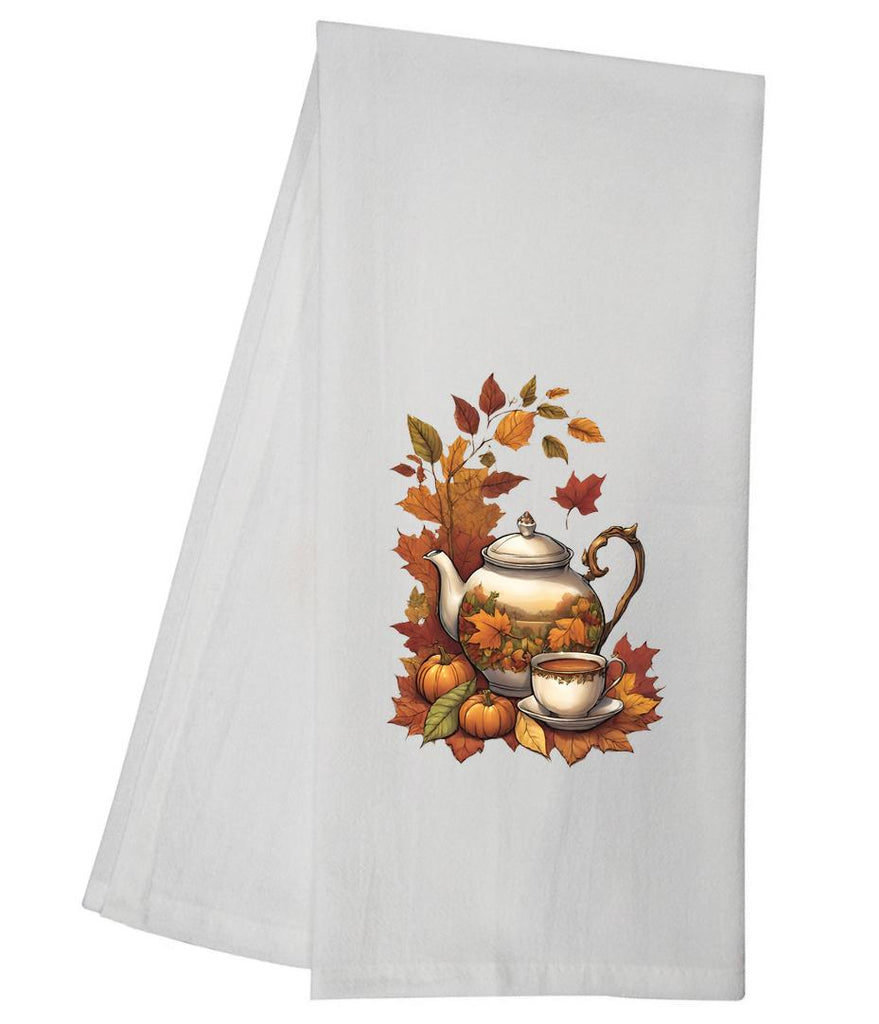 Fall Foliage Teapot Tea Towel GGTT814